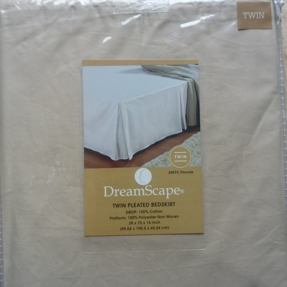 Dream scape twin size bedskirt